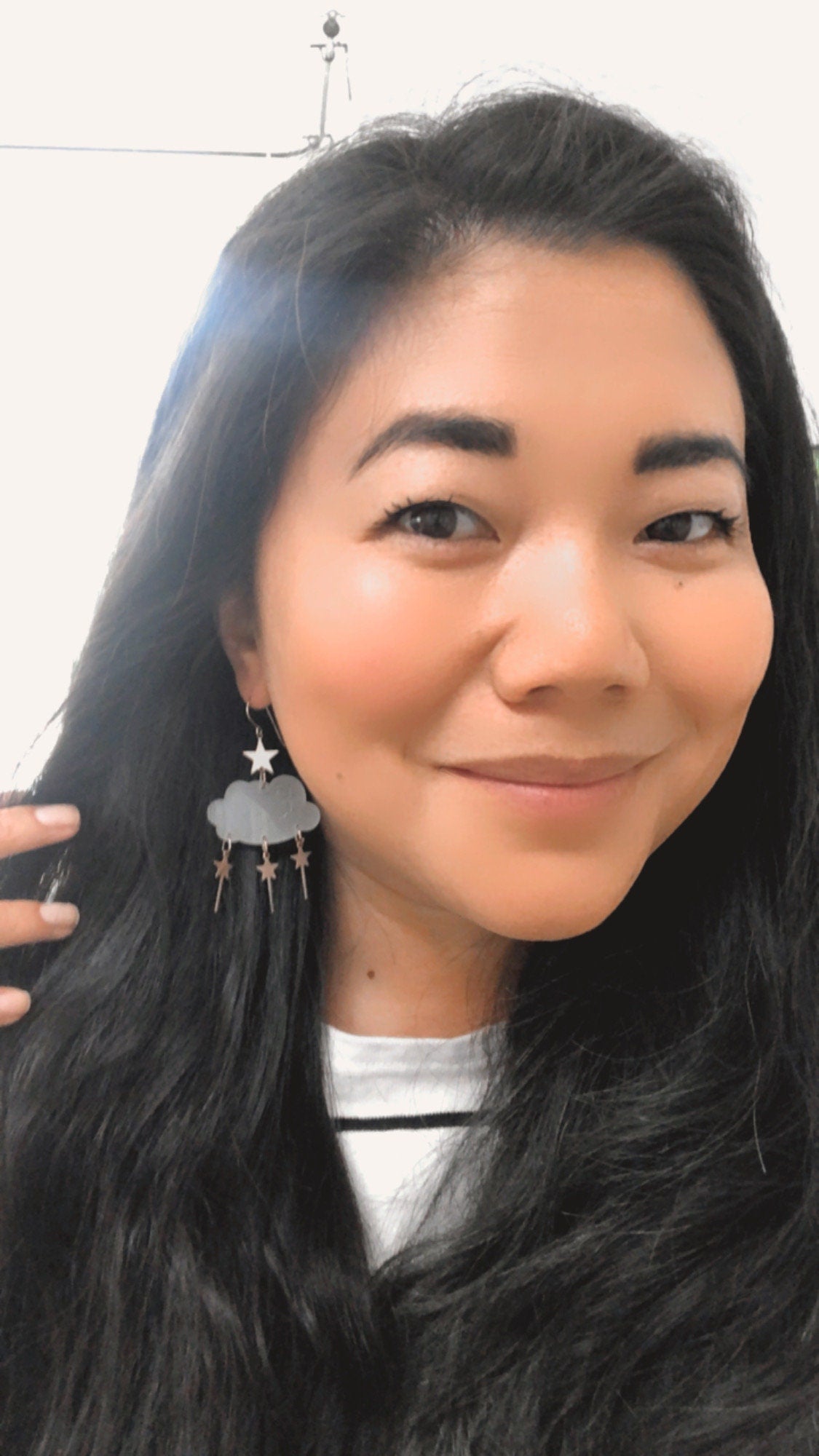 Cloud & Star Dangly Earrings Wholesale