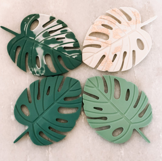 Monstera Leaf Coasters