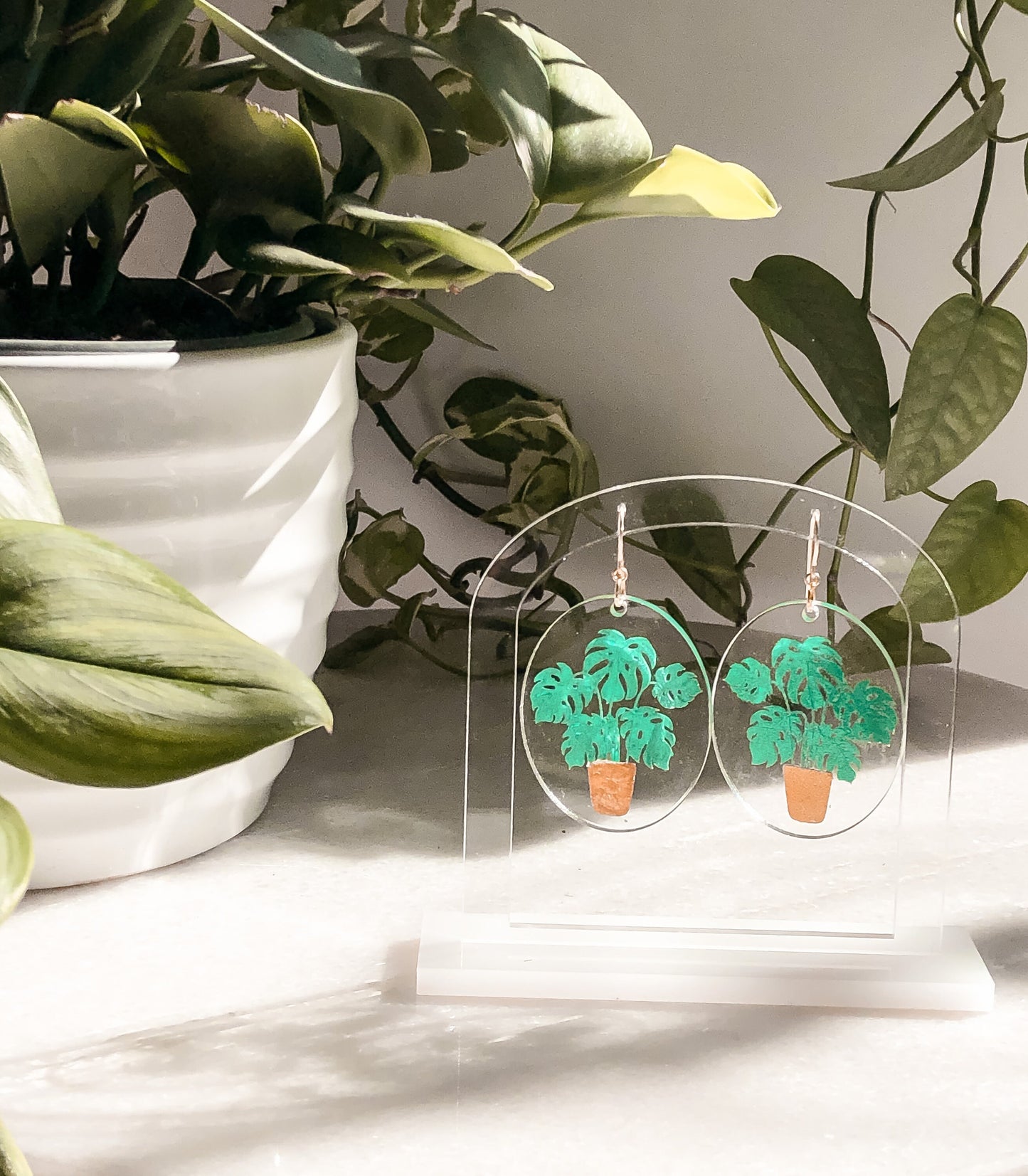 Monstera Houseplant Earrings | Plant Jewelry