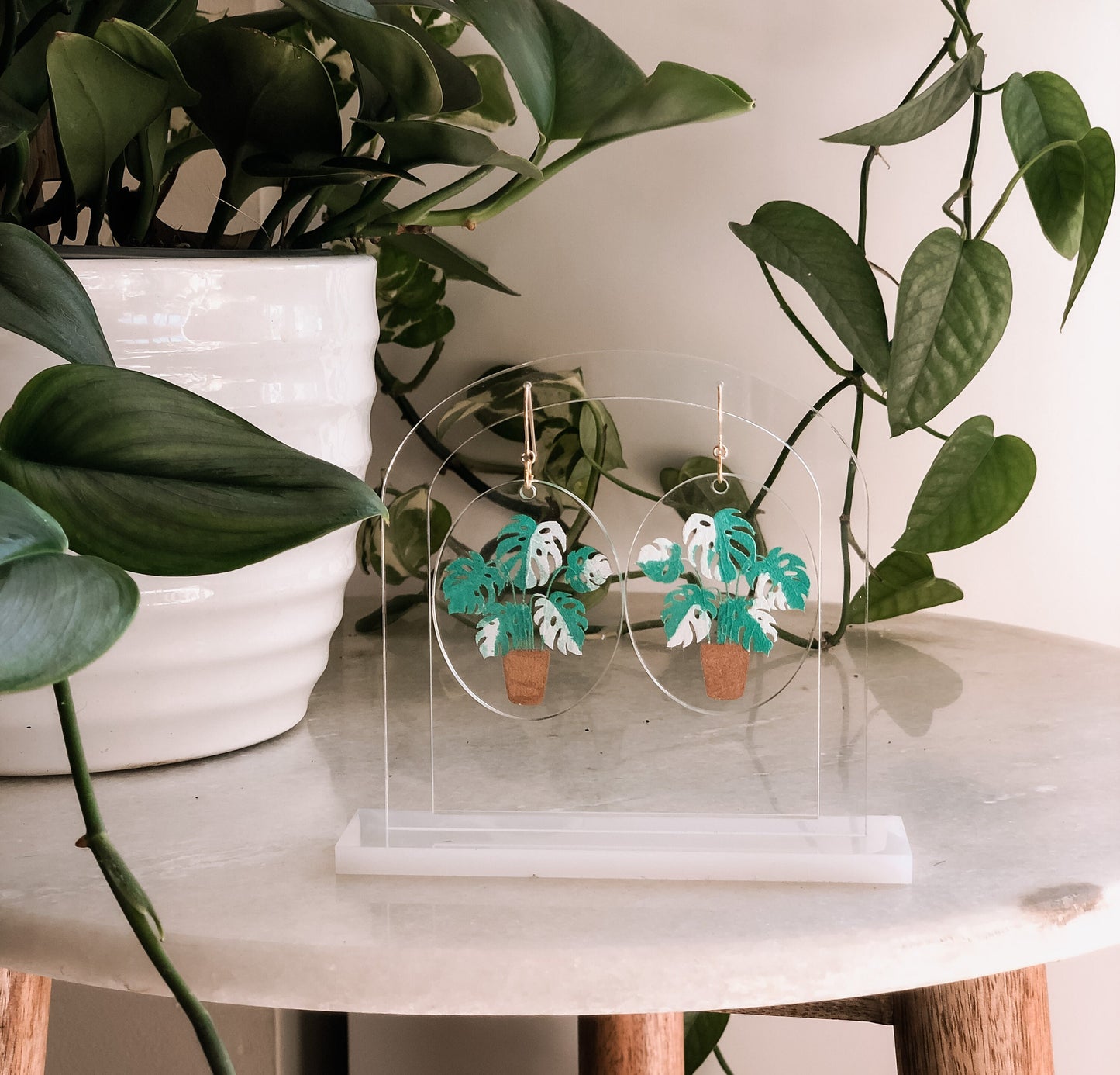 Monstera Houseplant Earrings | Plant Jewelry
