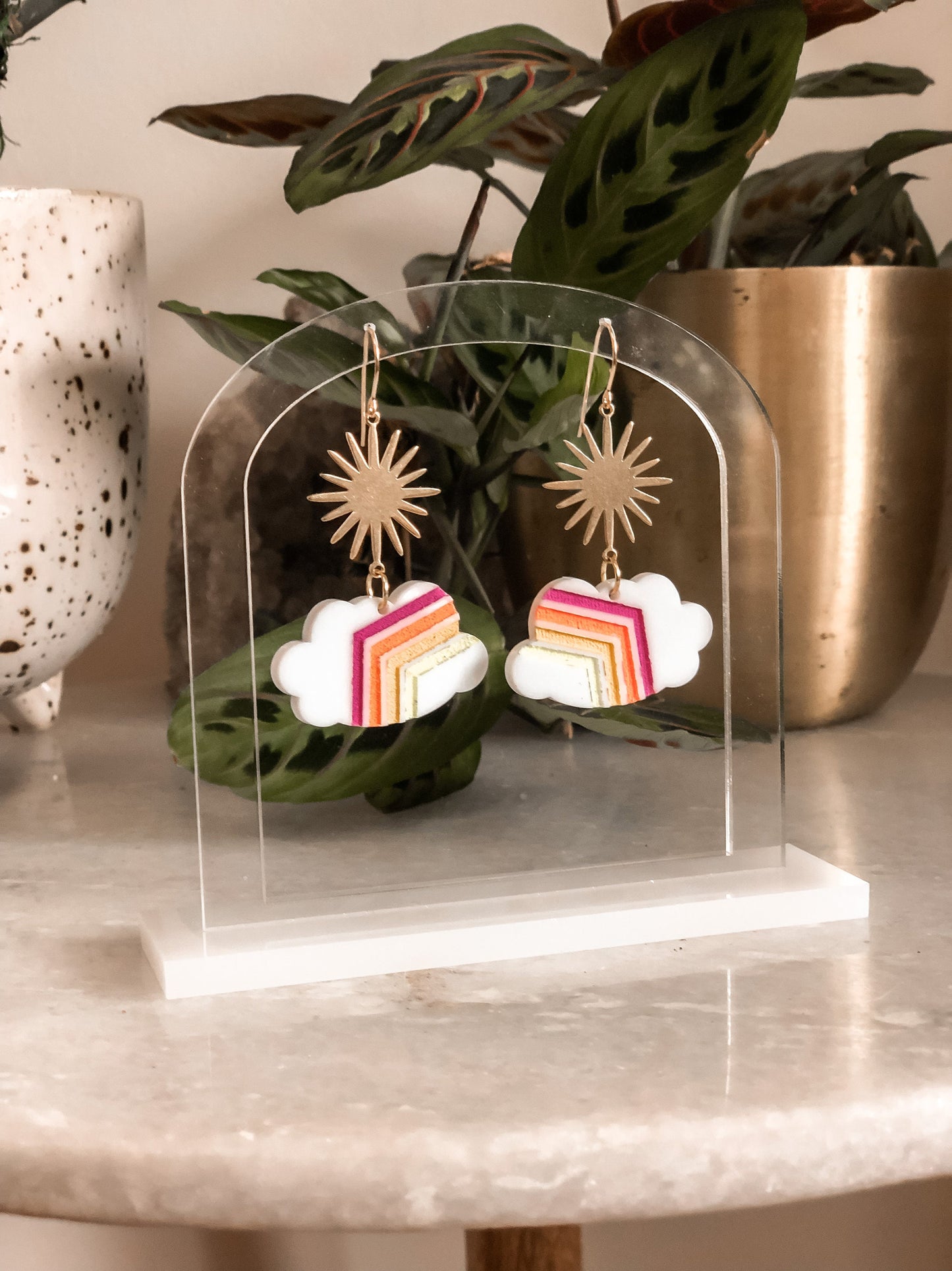 Cloud Dangly Earrings